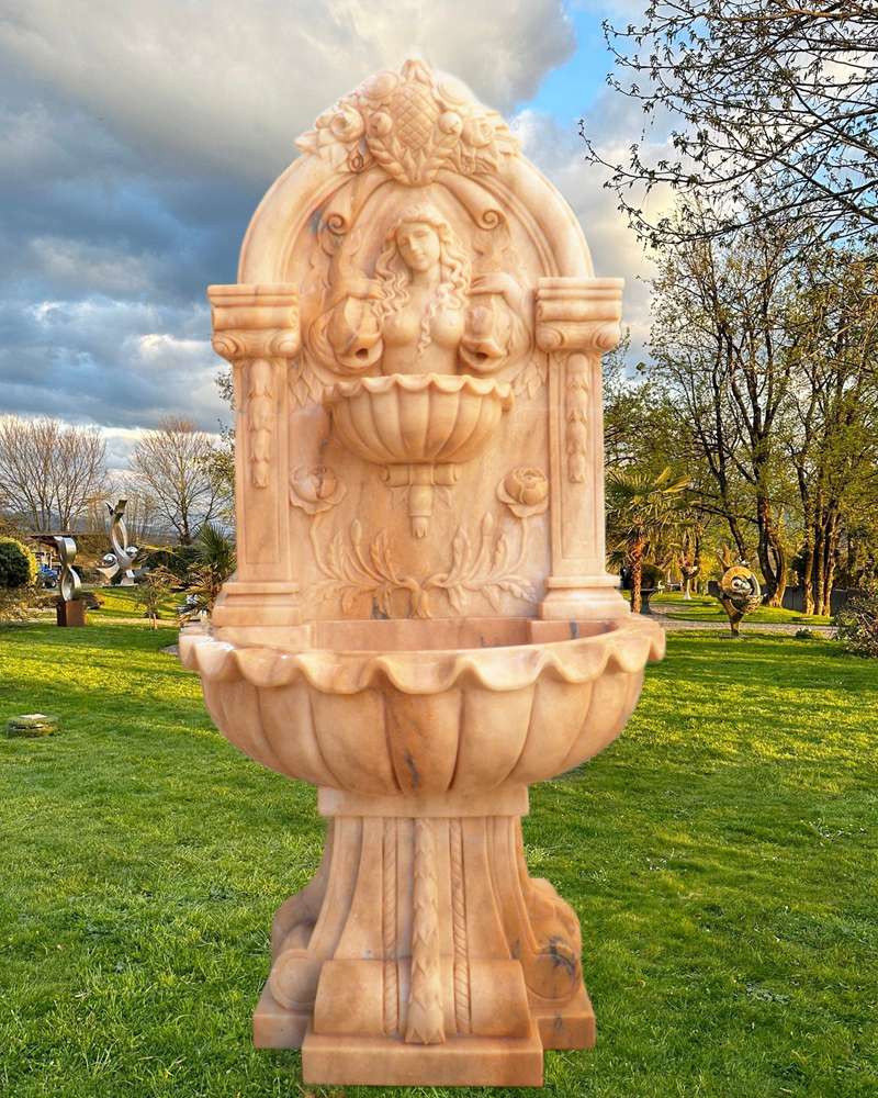 water fountain with woman statues designs outdoor