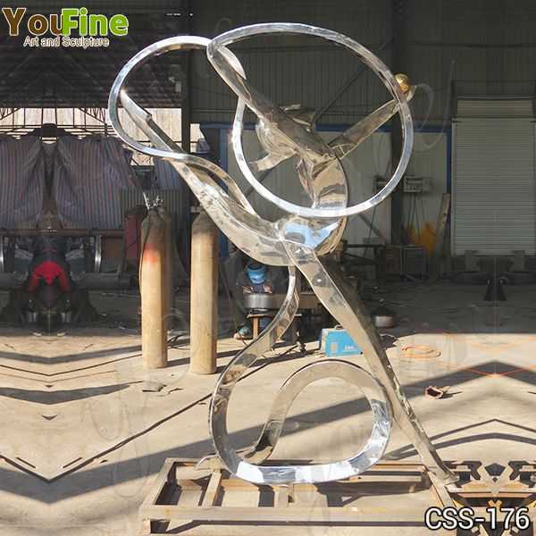 Custom Made Abstract Stainless Steel Figure Sculpture for Sale CSS176 YouFine Sculpture