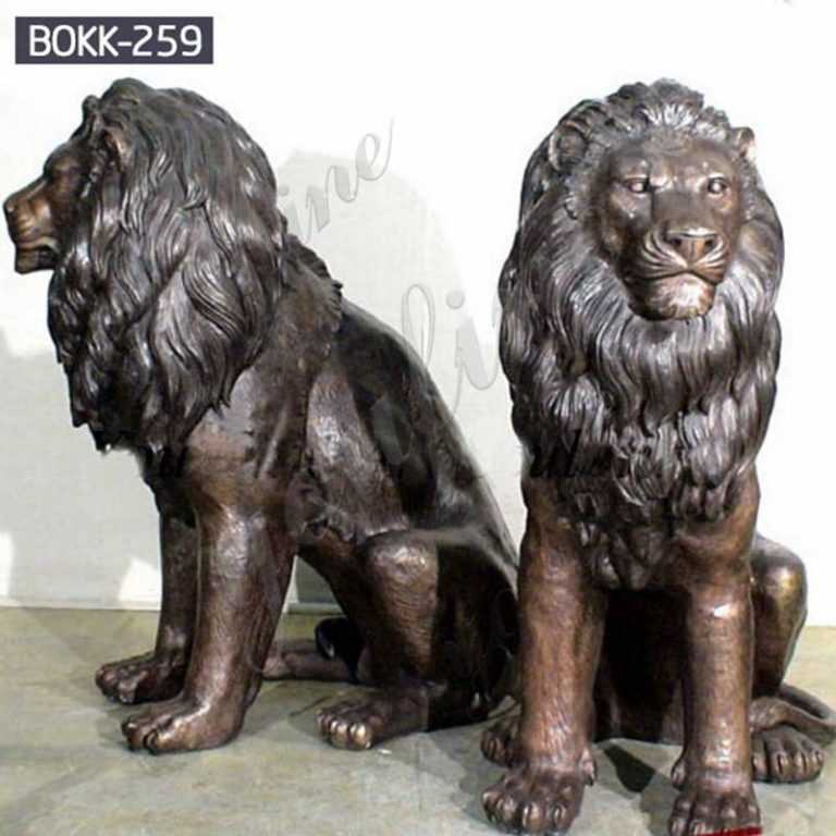 Large Antique Bronze Lion Statue for Home Decor for Sale BOKK662YouFine Sculpture
