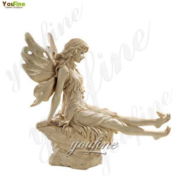 Life Size Marble Sculptures of Twinkle Toes Fairy Garden Decoration for Sale MOKK-210
