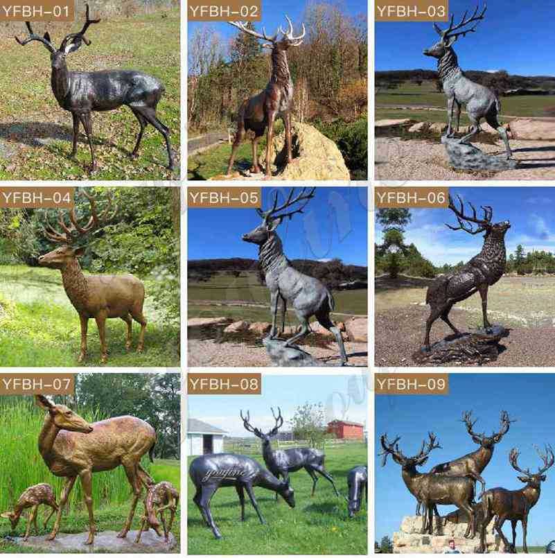 Bronze Deer Statues for sale