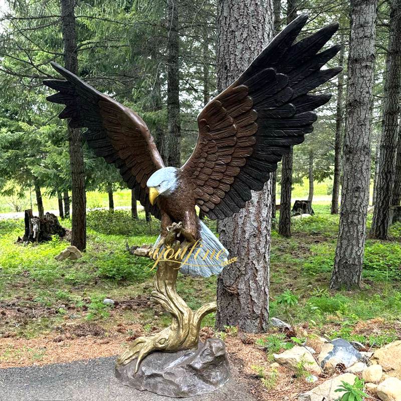 Bronze Eagle Statue for Garden art