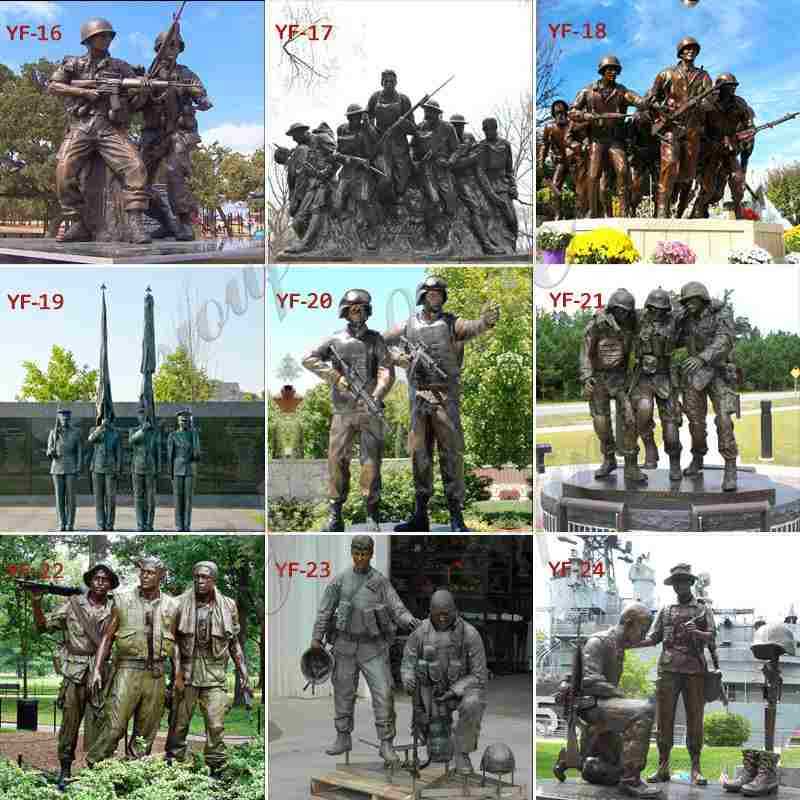 Bronze Military Sculptures