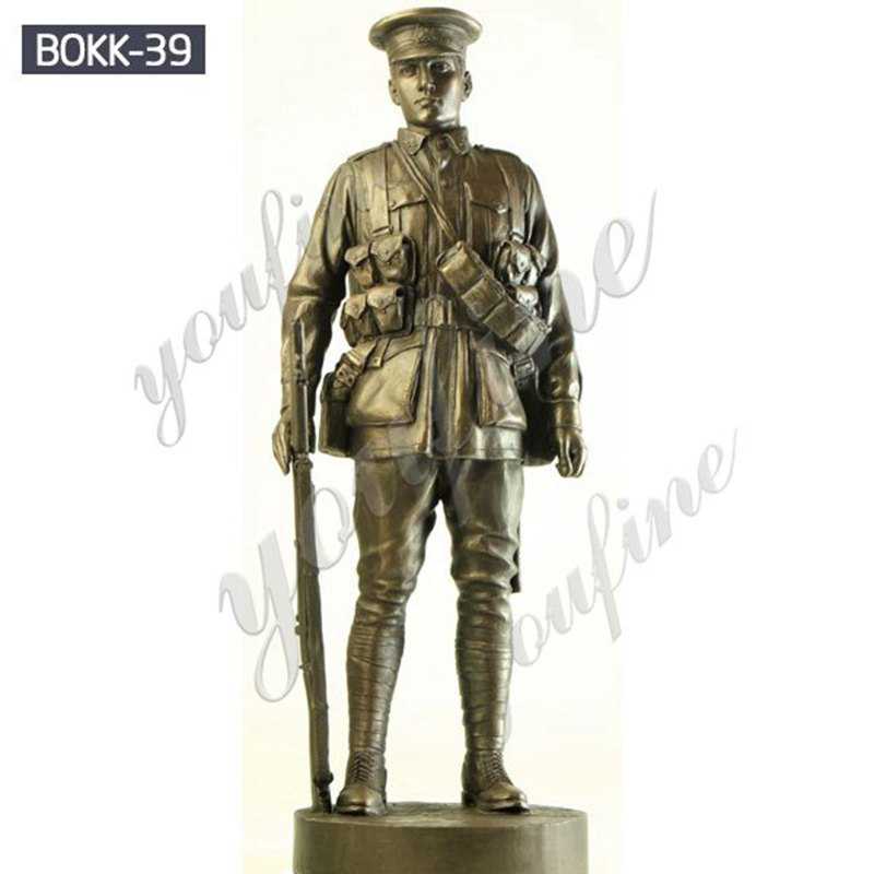 Bronze Soldier Garden Statue