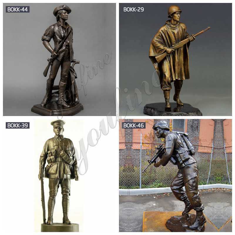 Bronze Soldier Sculpture
