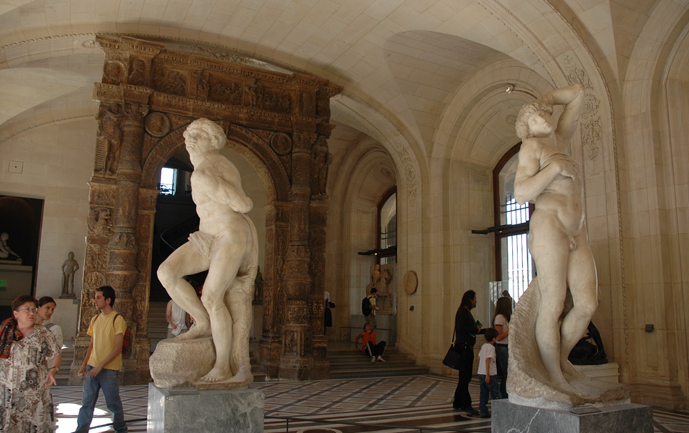 Stervende en opstandige slaven van Michelangelo, Louvre