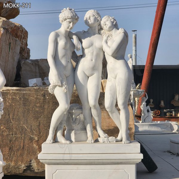 Famous-Art-Life-Size-Marble-the-Three-Graces-Garden-Ornaments-for-Sale-7