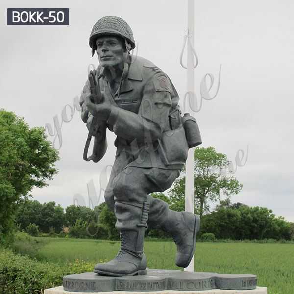 Famous Life Size Bronze Dick Winters Statue in Normandy Replica for Sale BOKK-50
