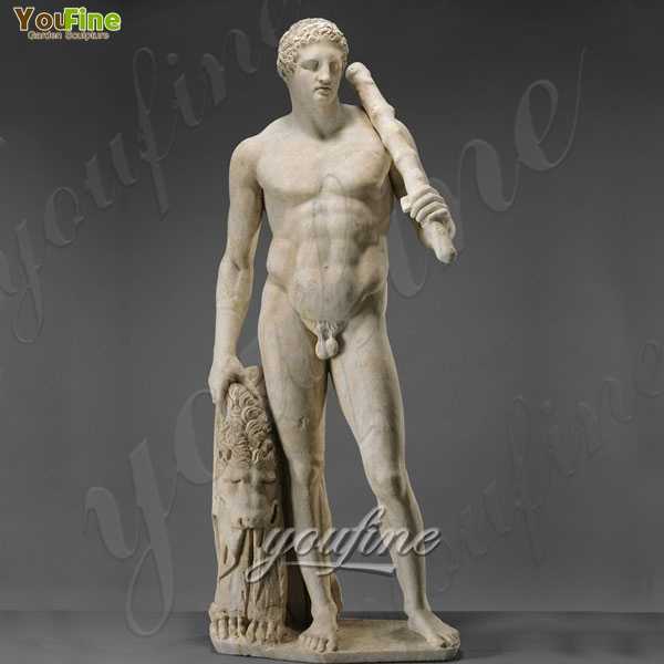 Life Size Marble Man Statue Famous Art God Hercules for sale MOKK-225