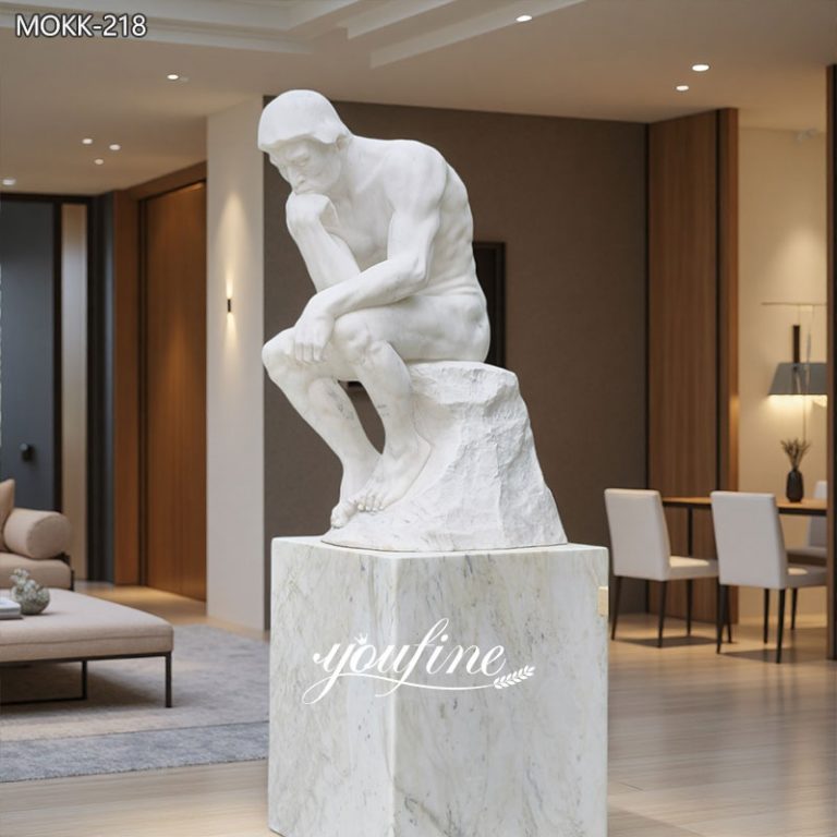 Hot Sale World Famous Marble The Thinker Statue for Sale MOKK-218