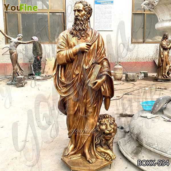 Life Size Religious Casting Bronze Garden Statues for Home Decor