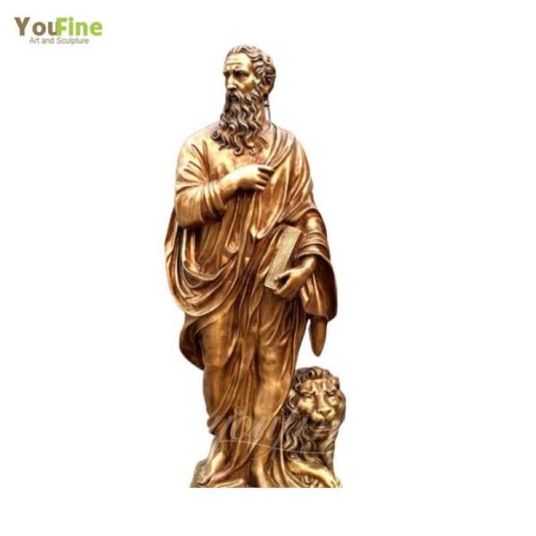 casting bronze statue of St. mark