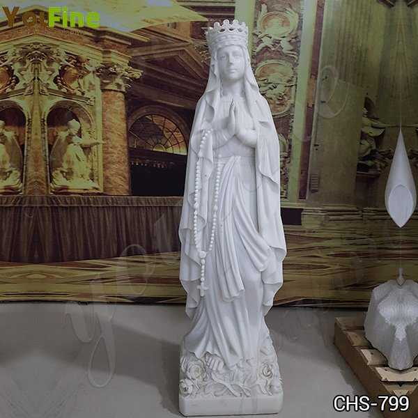 Marble Blessed Virgin Mary Garden Statue