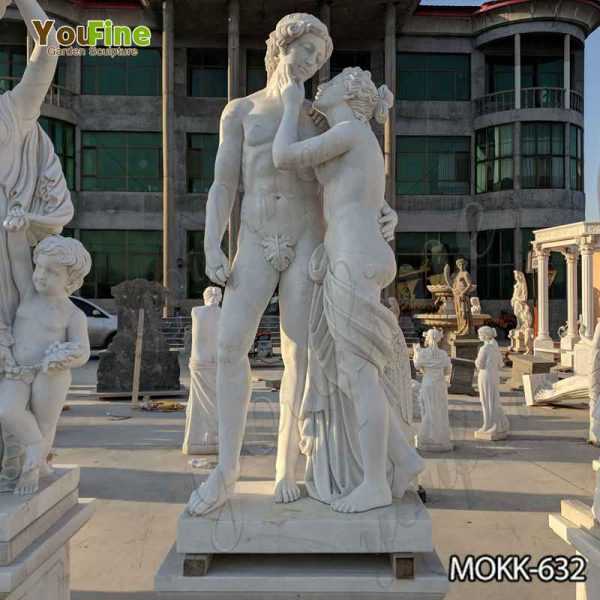 Western Marble Nude Man and Woman Garden Sculpture Suppliers MOKK-632