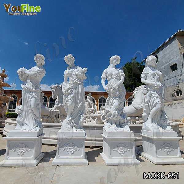 Outdoor Garden Four Seasons Marble Statues for Sale MOKK-691