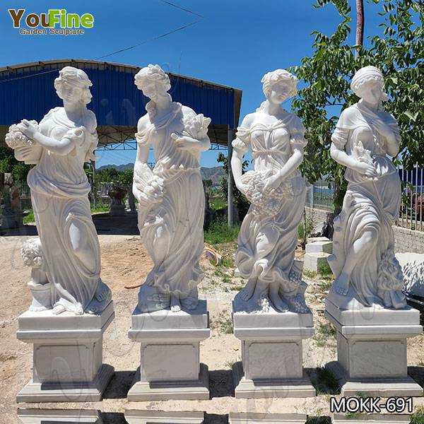 Outdoor Garden Four Seasons Marble Statues