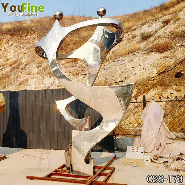 Outdoor High Polished Stainless Steel Metal Sculpture Suppliers CSS-173