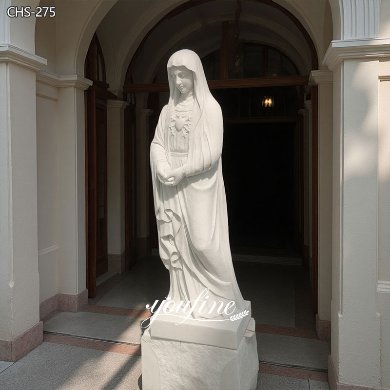 Outdoor Life Size Immaculate Heart of Mary Statue