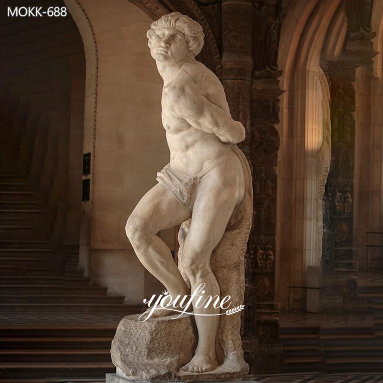 Classic Marble Rebellious Slave Statue Replica MOKK-688