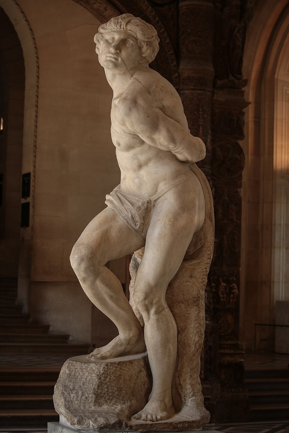 Opstandige slaven van Michelangelo, Louvre