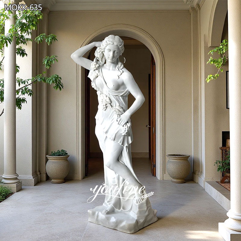 Roman Woman Statue Holding Grape for Sale MOKK-635