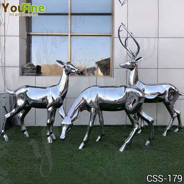 Stainless Steel Deer Sculpture Manufacturer