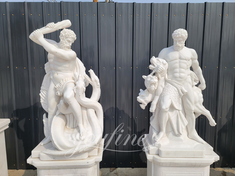 YouFine marble Hercules statue factory show