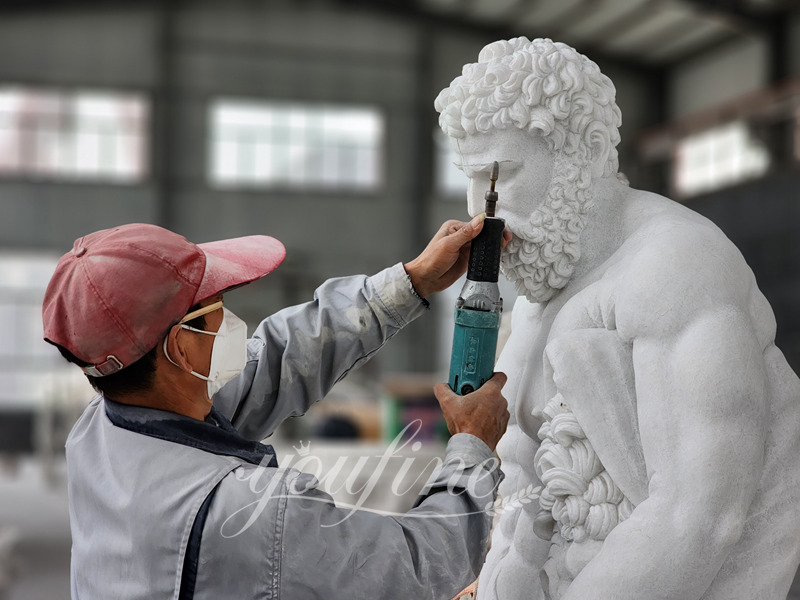 YouFine marble Hercules statue factory show