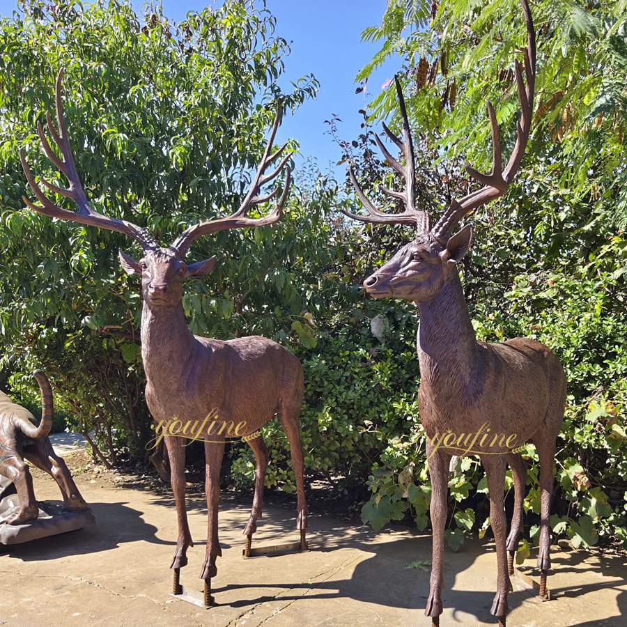 deer lawn sculpture