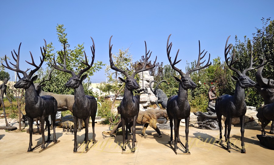 deer lawn statues art