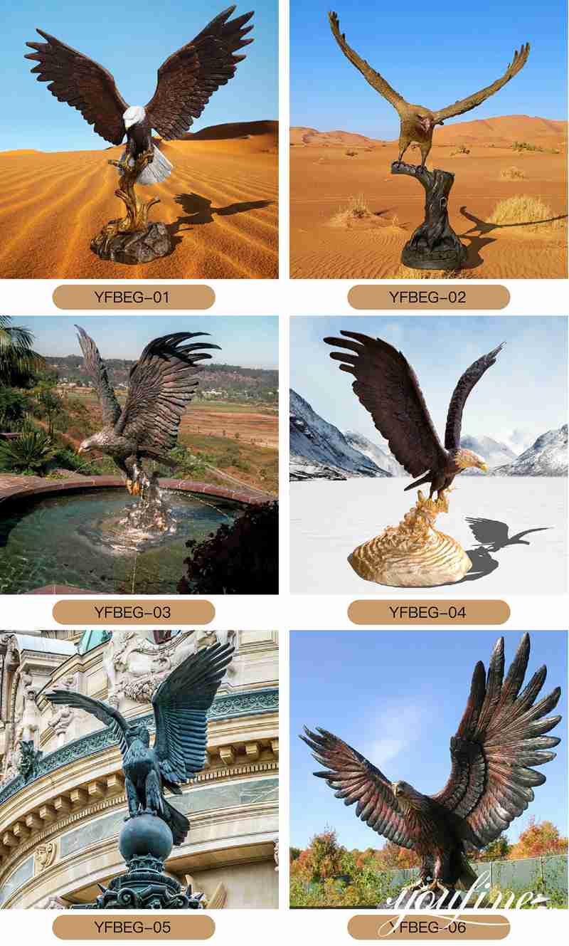 eagle statue bronze-YouFine Sculpture