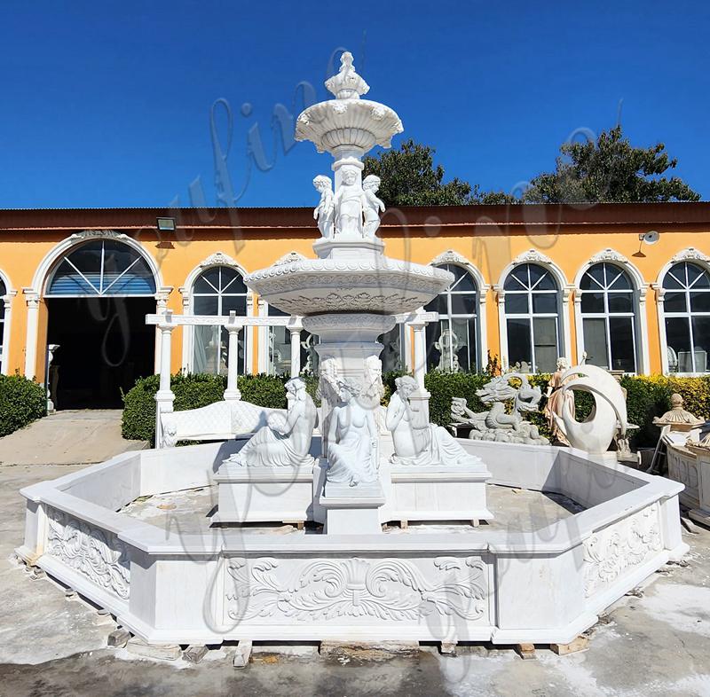 fountain with statue-YouFine Sculpture