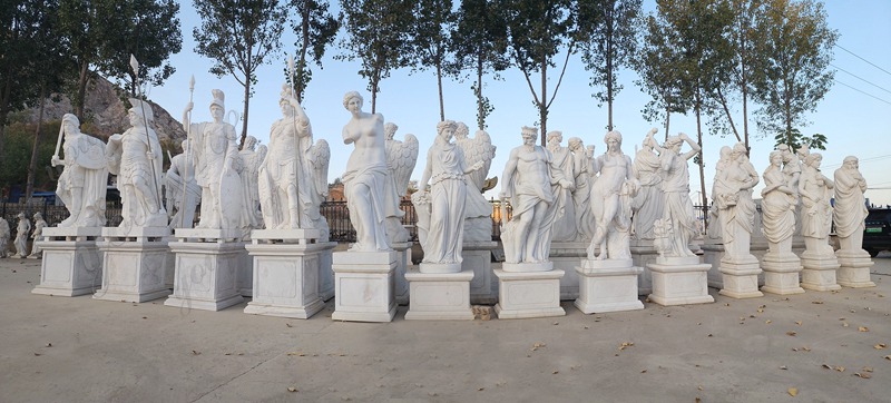 greek marble statues