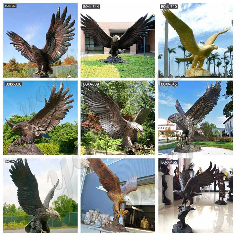 large Eagle Bronze Outdoor Statue