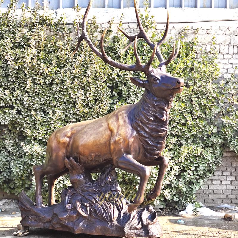 large Outdoor bronze Deer Statues for yard