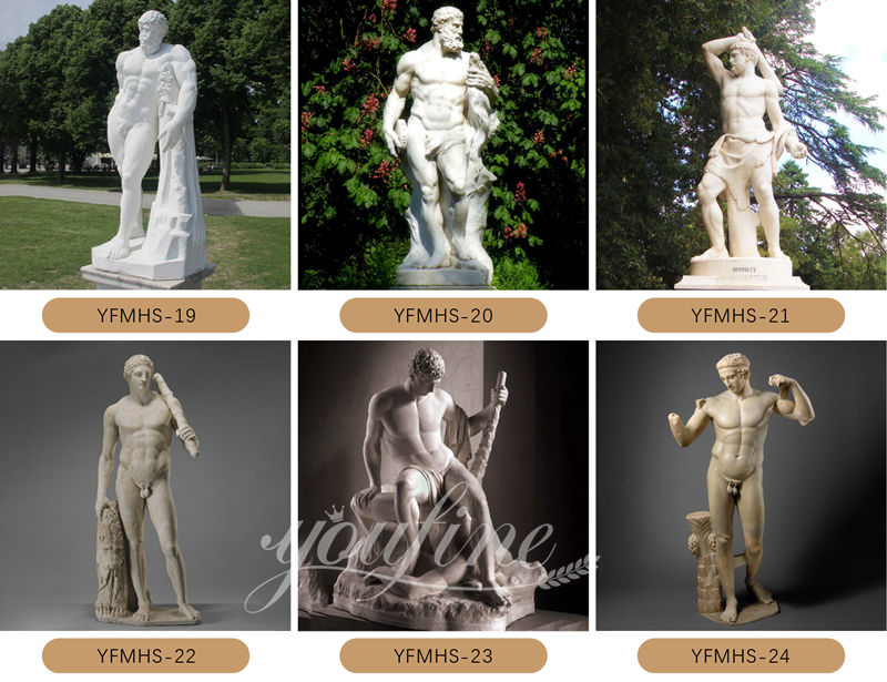 marble Hercules statue for sale - YouFine Sculpture 