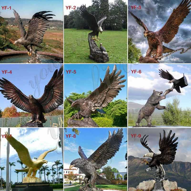 solid bronze eagle statue for sale