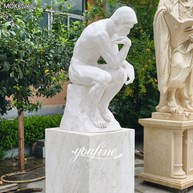Marble Thinker Statue