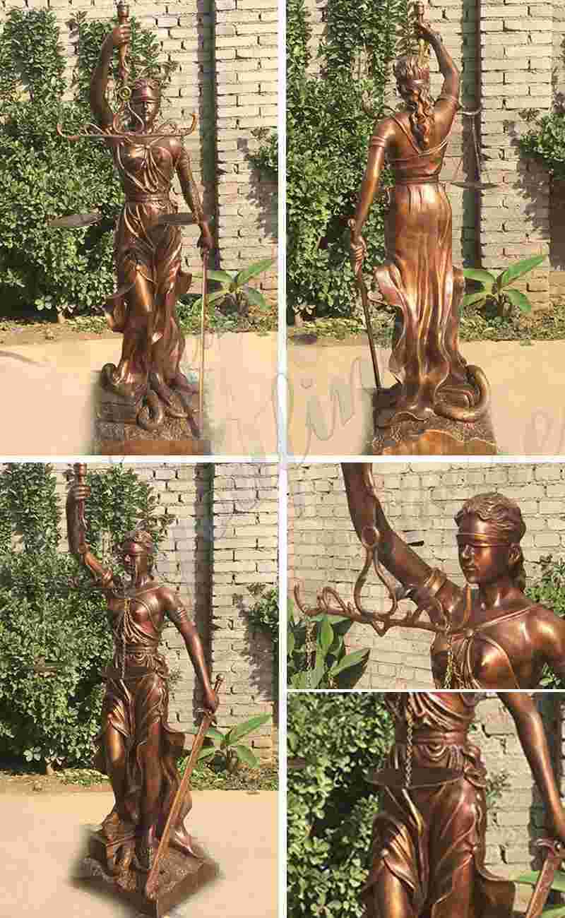 Bronze Lady Justice Statue