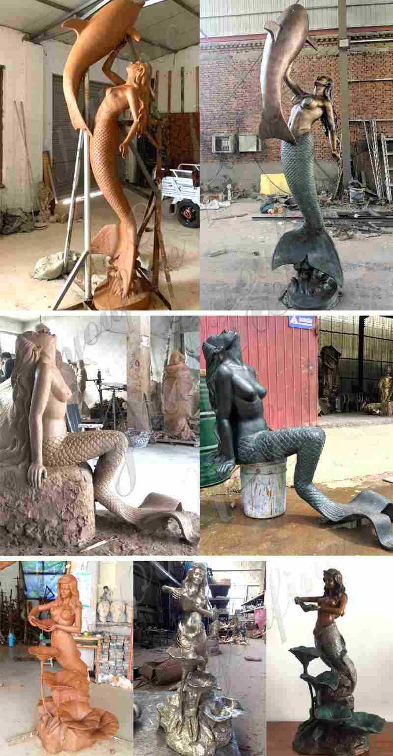 Bronze Mermaid Sculptures