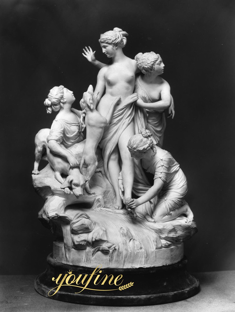 Classic Diana at the Bath Marble Statue