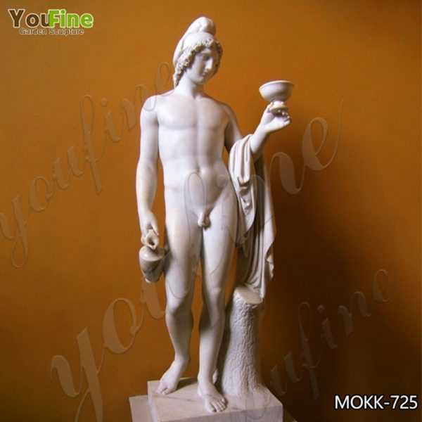 Classic Marble Ganymede Offering the Cup Statue for Sale