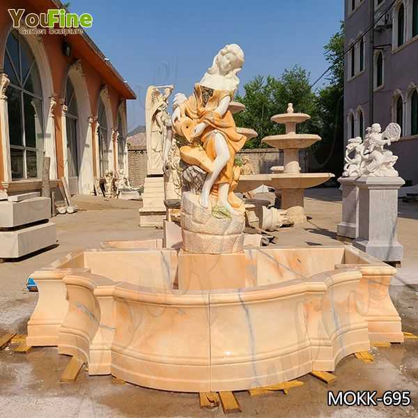 Classic Victorian Lady Beige Marble Fountain Suppliers