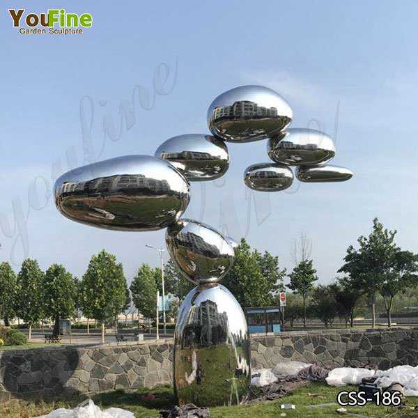 Contemporary Large Abstract Metal Lawn Sculpture Suppliers CSS-186