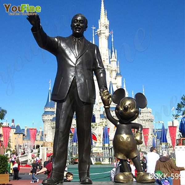 Customized Famous Disneys Magic Kingdom Bronze Partner Statue Replica Supplier BOKK-599