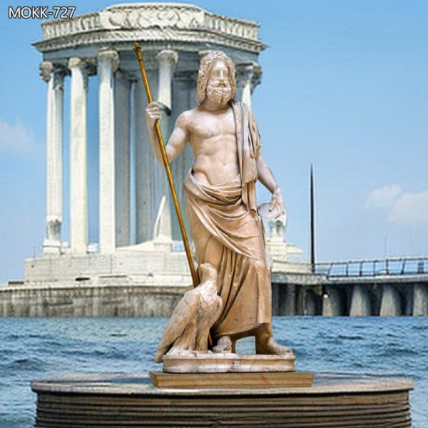 Greek God Zeus Marble Statue for Sale