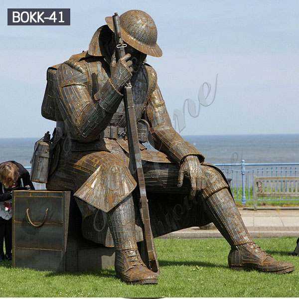 Hot-selling Army Casting Bronze Soldier Memorial Statues with Competitive Price BOKK-41