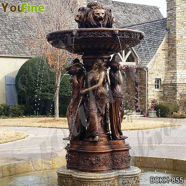 Large Bronze Garden Statuary Fountain for Sale