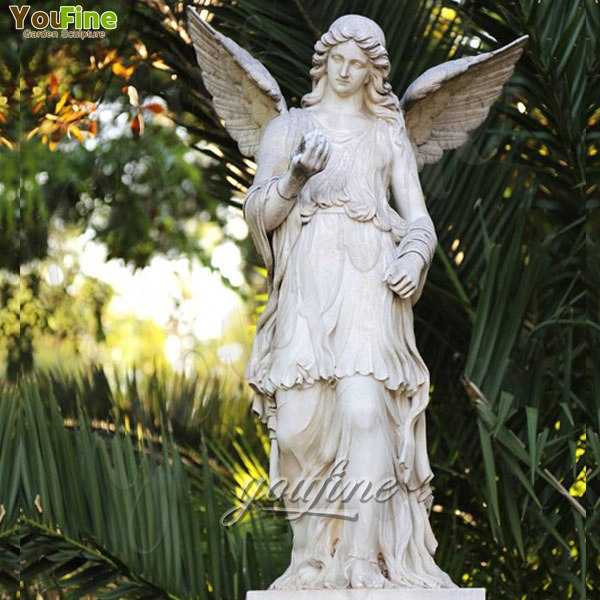 Large Marble Angel with Wings Statues for Decoration for sale MOKK-242