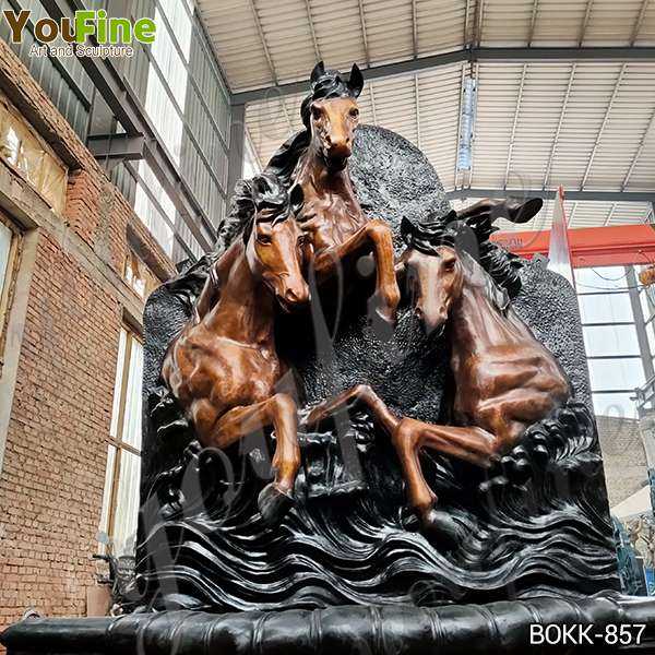 Life Size Antique Bronze Horse Wall Fountain from Factory Supply BOKK-857 -  YouFine Sculpture